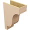 Ekena Millwork 8"W x 16"D x 24"H Classic Newport Rough Cedar Woodgrain TimberThane Corbel, Primed Tan CORUR08X16X24NEWRCPR - alternate 4